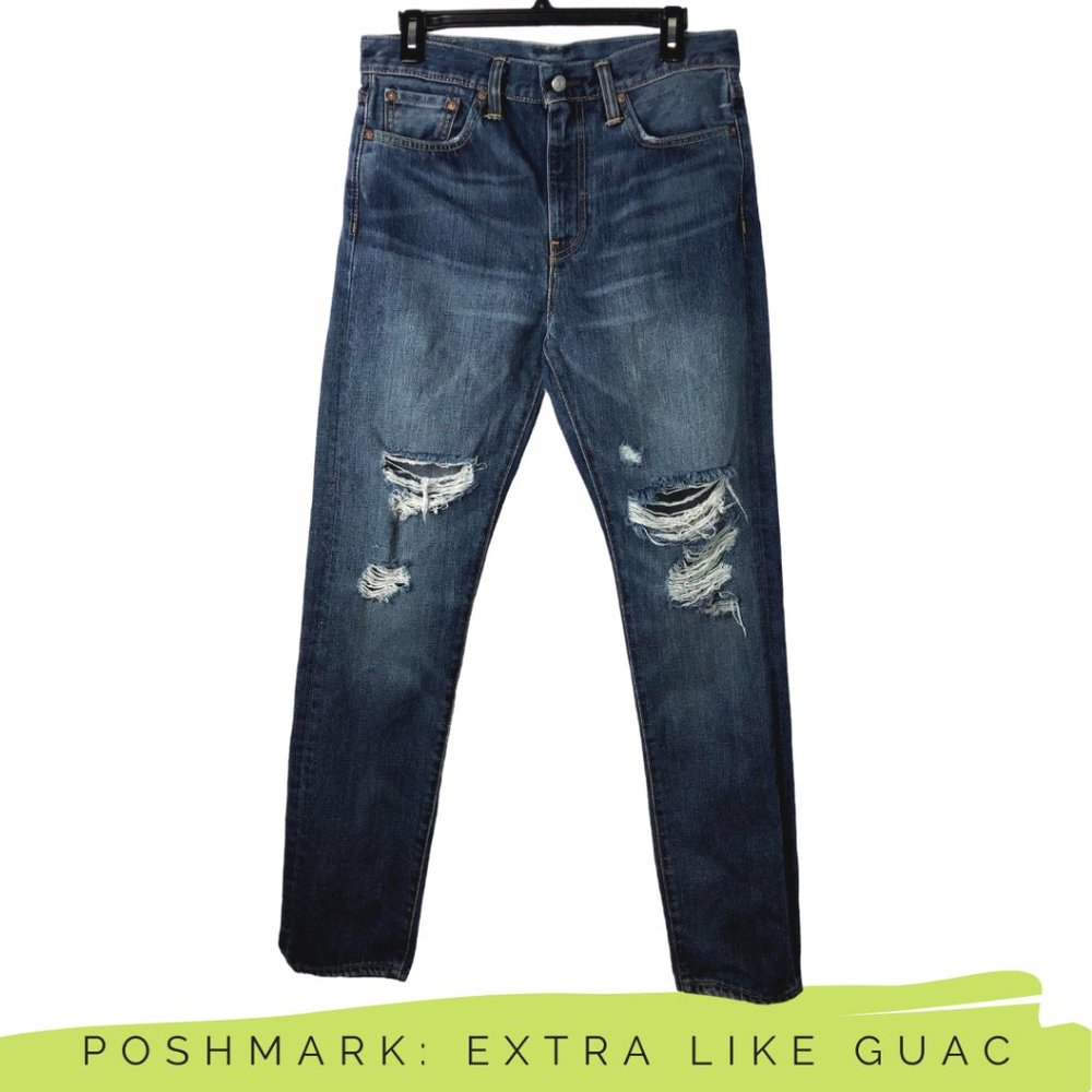 *SOLD*Levi's 522 Distressed skinny Jeans Size 30